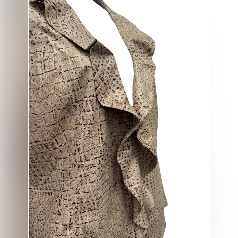 Chicos Classic Soft Jacket Size 1 Medium Animal P… - image 5